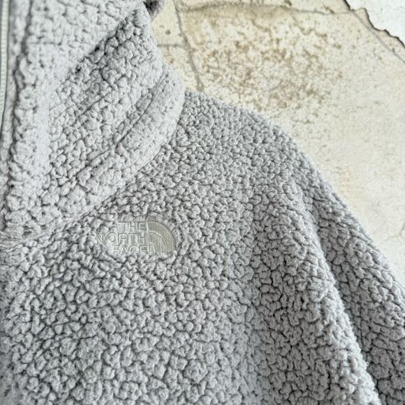 The North Face Sweater Sherpa Pullover Two Tone Fleece Quarter Zip Women S Cozy - Picture 5 of 8